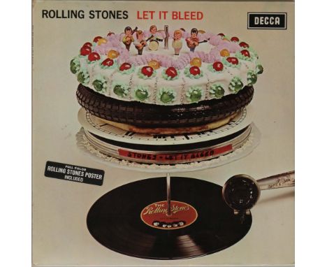 THE ROLLING STONES - LET IT BLEED (ORIGINAL UK MONO PRESSING WITH POSTER - DECCA LK 502). Terrific to see complete copy of th