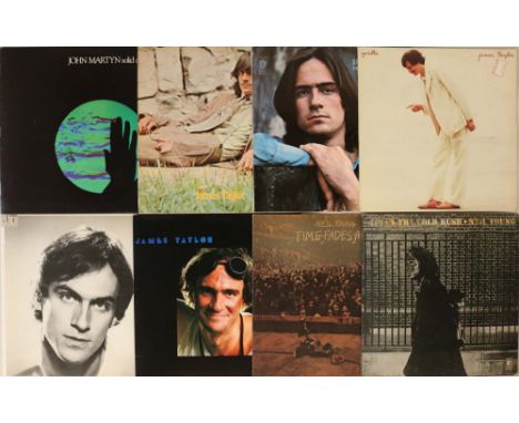 (MALE) SINGER-SONGWRITER/FOLK-ROCK LPs. Smart collection of 15 x original title LPs. Artists/titles are John Martyn - Solid A