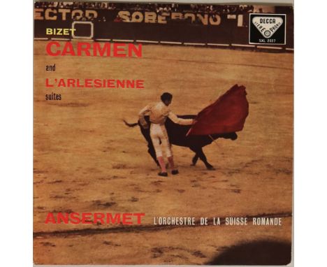 DECCA SXL 2037 - ERNEST ANSERMET - BIZET CARMEN - ED1 LP. Very fine copy of Ernest Ansermet with L'orchestre De La Suisse Rom