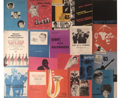 1963 ROCK &amp; ROLL AND POP. 20 assorted programmes for Rock and Roll and Pop events in 1963 with artists from: Duane Eddy, 