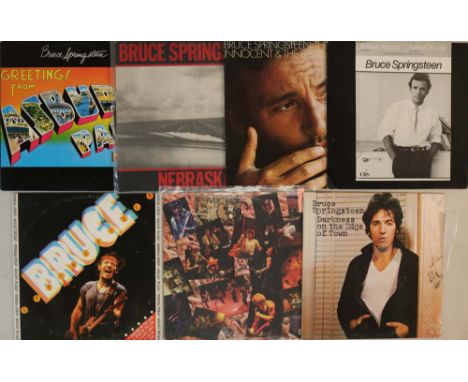 BRUCE SPRINGSTEEN - BRAZILIAN PRESSING LPs/12". Superb collection of 7 x very hard to come across Brazilian pressing releases