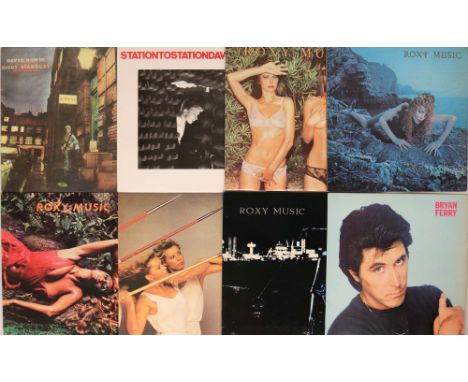 DAVID BOWIE/ROXY MUSIC - LPs. Ace bundle of 8 x LPs. Titles are David Bowie (x2) - Ziggy Stardust (original UK RCA Victor SF 