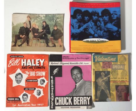 ROLLING STONES 1965 UK TOUR PROGRAMME/BILL HALEY AUS PROGRAMME/CHUCK BERRY. Collection of Rock and Roll memorabilia to includ