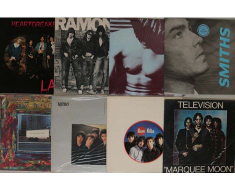 INDIE/NEW WAVE/ELECTRONIC/PUNK - LPs/12". Finely tuned collection of 44 x LPs/12". Artists/titles include The Smiths - S/T (U