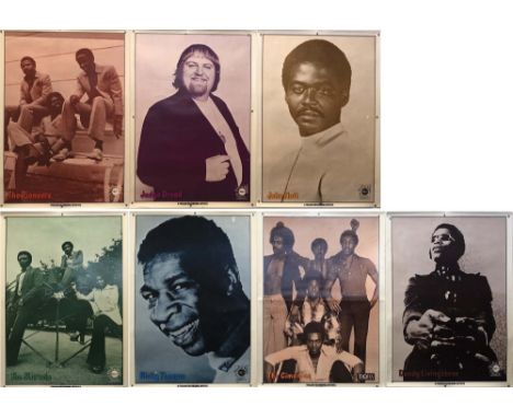 TROJAN RECORDS POSTERS. Killer set of seven posters issued by Trojan Records - each depicting a Trojan artist. To include: Ni