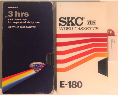 ROLLING STONES VHS TAPES INC ART WOODS BIRTHDAY. Two VHS tapes, one with approx 24 minutes of footage to include circa 1990s 