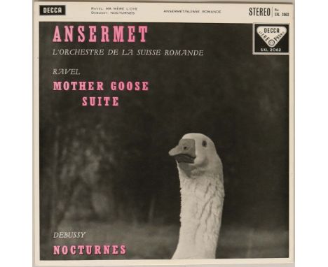 DECCA SXL 2062 - ERNEST ANSERMET - RAVEL/DEBUSSY - ED1 LP. Excellent copy of Ernest Ansermet with L'orchestre De La Suisse Ro
