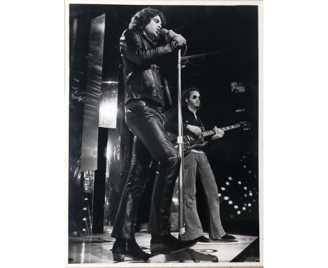 JIM MORRISON BARRIE WENTZELL PHOTOGRAPH. An original photographic print of an image taken by noted photographer Barrie Wentze