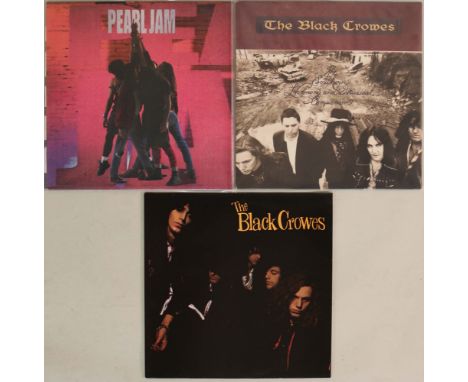 PEARL JAM/THE BLACK CROWES - LPs. Wicked trio of 3 x original pressing LPs. Titles are Pearl Jam - Ten (EU 1992 original 4688