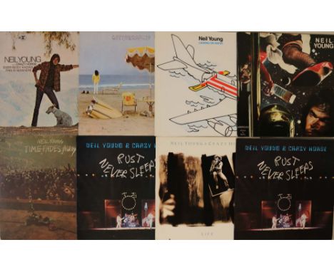 NEIL YOUNG - LPs. Not so shaky collection of 22 x LPs from the extensive back-catalogue of Neil Young. Titles are Everybody K