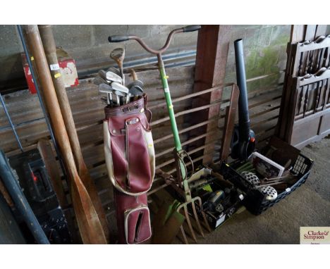 A digging fork and spade