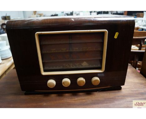 A vintage HMV radio