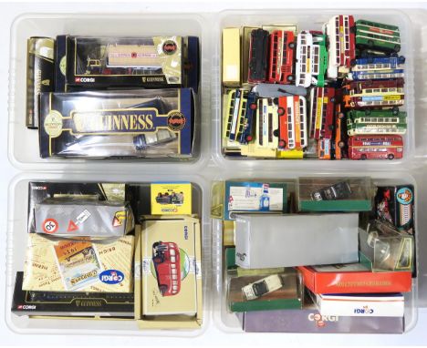 A large collection of boxed and loose die-cast model vehicles, of varying scale, largely by Corgi, to include Guinness exampl