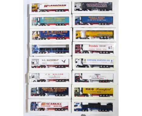Sixteen boxed Eligor 1:43-scale haulage lorries, to include Carntyne Transport, Robert Summers of Buckhaven, Douglas F. Miche