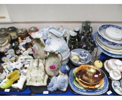 K & Co Stirling pattern tablewares, a pair of Royal Alexandra Ware vases, Fern patter ewer, other decorative ceramics, Caithn