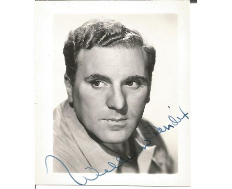 William Bendix signed 3.25 x 2.75 inch b/w portrait photo Condition 8/10. All autographs come with a Certificate of Authentic