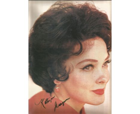 Kathryn Grayson Signed 12 x 9 inch magazine colour portrait page. Condition 9/10. All autographs come with a Certificate of A