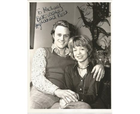 Christopher Cazenove &amp; Angharad Rees Signed 8 x 6 inch b/w promo photo from Ticket to Ride, both dedicated to Michael. Co