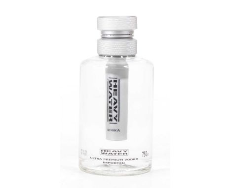 Heavy Water vodka, 75cl, 40%, one bottle, 'this artinisal vodka is distilled more than five times a bottle and contains an ae