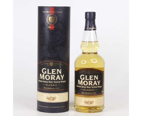 Glenmoray Speyside single malt Scotch whisky, 70cl, 40%, one bottle in carton 