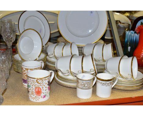 A ROYAL DOULTON 'DELACOURT' PATTERN DINNER SET, comprising, twelve side plates, twelve dinner plates, thirteen tea plates, tw