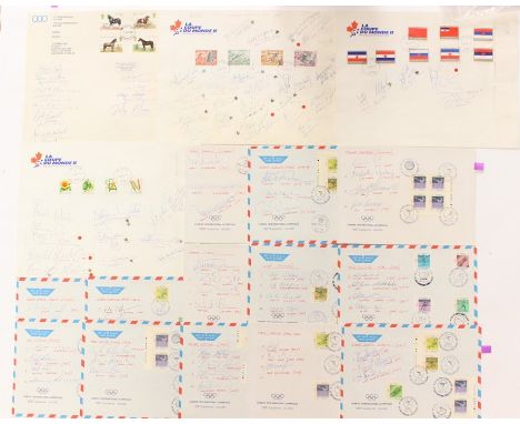 Olympic Memorabilia: A collection of assorted autographs, obtained at UK National Championships 1978, European Athletics Cup 