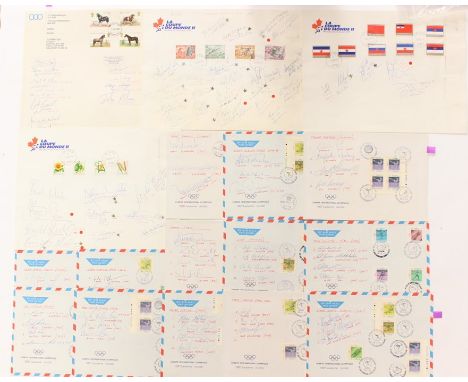 Olympic Memorabilia: A collection of assorted autographs, obtained at UK National Championships 1978, European Athletics Cup 