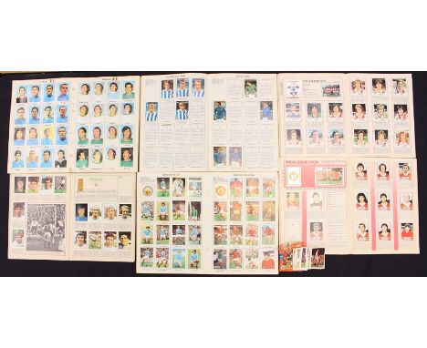Sticker Albums: A complete World Cup Soccer Stars Mexico 70 album, pages loose; together with five incomplete sticker albums,