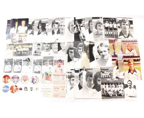 A collection of assorted football memorabilia to include: Derby County v Crystal Palace, Director's Stand Ticket, 23.12.1967;