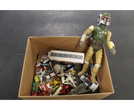 A 1979 STAR WARS 12" BOBA FETT FIGURE, a Dinky AEC 'Esso' articulated tanker and a collection of various diecast aeroplanes e