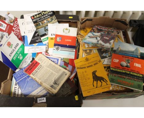 A LARGE QUANTITY OF MAINLY FOOTBALL INTEREST PROGRAMMES, together with a quantity of other sporting interest programmes such 