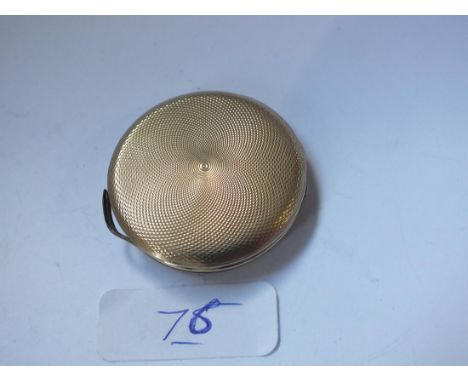 Victorian circular gold back &amp; front locket   3.5cm dia 18g inc       