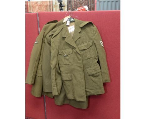 Three army uniform jackets