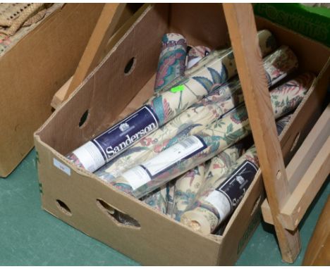 A collection of Vintage Sanderson wall paper rolls, Suva pattern no. WR419