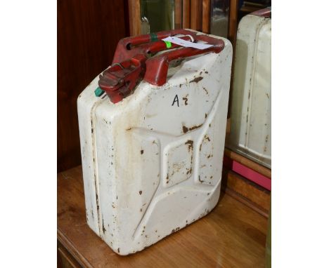 A vintage jerry can