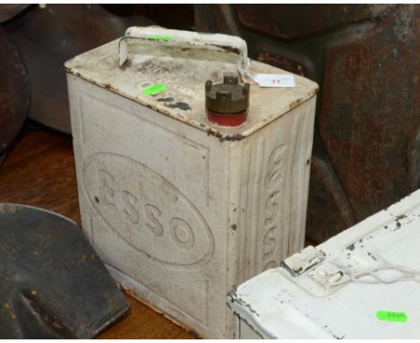 An Esso petrol can