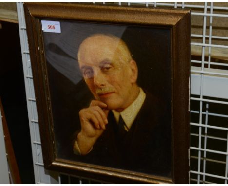 Early 20th Century British School, Portrait of a Gentleman, oil on canvas, framed and glazed