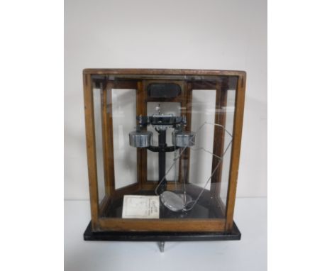A set of cased balance scales by Baird and Tatlock of London