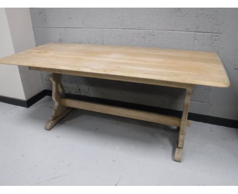 A stripped Ercol refectory table 