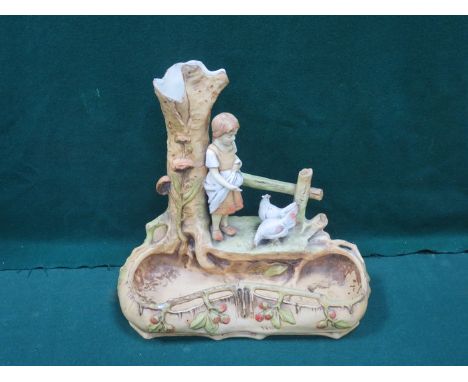 ROYAL DUX STYLE CERAMIC POSY BOWL, APPROXIMATELY 30cm 