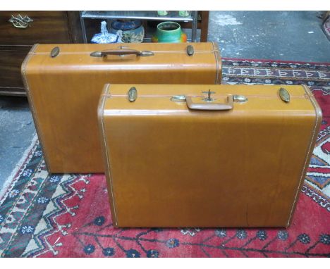 TWO VINTAGE SAMSONITE SUITCASES 