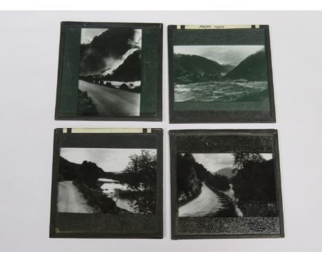 CASE CONTAINING MAGIC LANTERN SLIDES RELATING TO NORWAY 