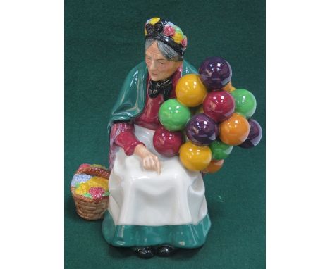 ROYAL DOULTON GLAZED CERAMIC FIGURINE- THE OLD BALLOON LADY, HN1315 