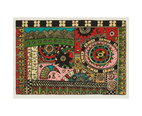  ALAN DAVIE C.B.E., R.A., H.R.S.A. (SCOTTISH 1920-2014) TO A CELTIC SPIRIT - 2001 Screenprint, 29/30, signed, dated and numbe