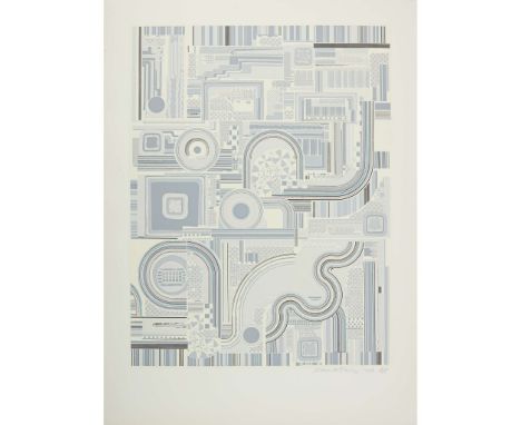  SIR EDUARDO PAOLOZZI K.B.E., R.A., H.R.S.A. (SCOTTISH 1924-2005) UNTITLED (GREY) - 1974 Screenprint, Artist's Proof, signed,