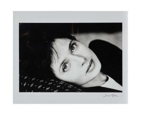  JANE BOWN C.B.E. (BRITISH 1925-2014) PORTRAIT OF ISABELLA ROSSELLINI Silver gelatin print, signed in black ink to margin, si