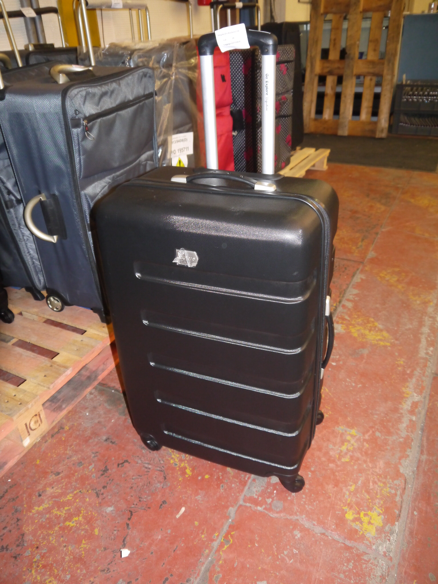 large black suitcase