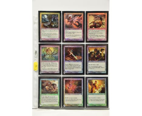 INCOMPLETE MAGIC THE GATHERING: INVASION FOIL SET, cards that are present are genuine and all in excellent to mint condition 