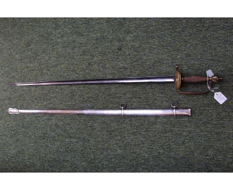 1796 English Infantry officers sword with butterfly hinged guard 103cm in Length inc Scabbard 