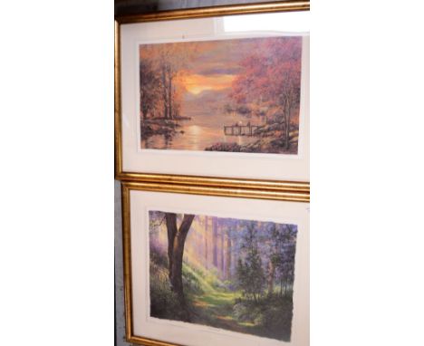 ANDREW WARDEN; artist's proof print 'Lakeland Home 2', artist's proof 'Forest Black', signed to lower-right and a further pri